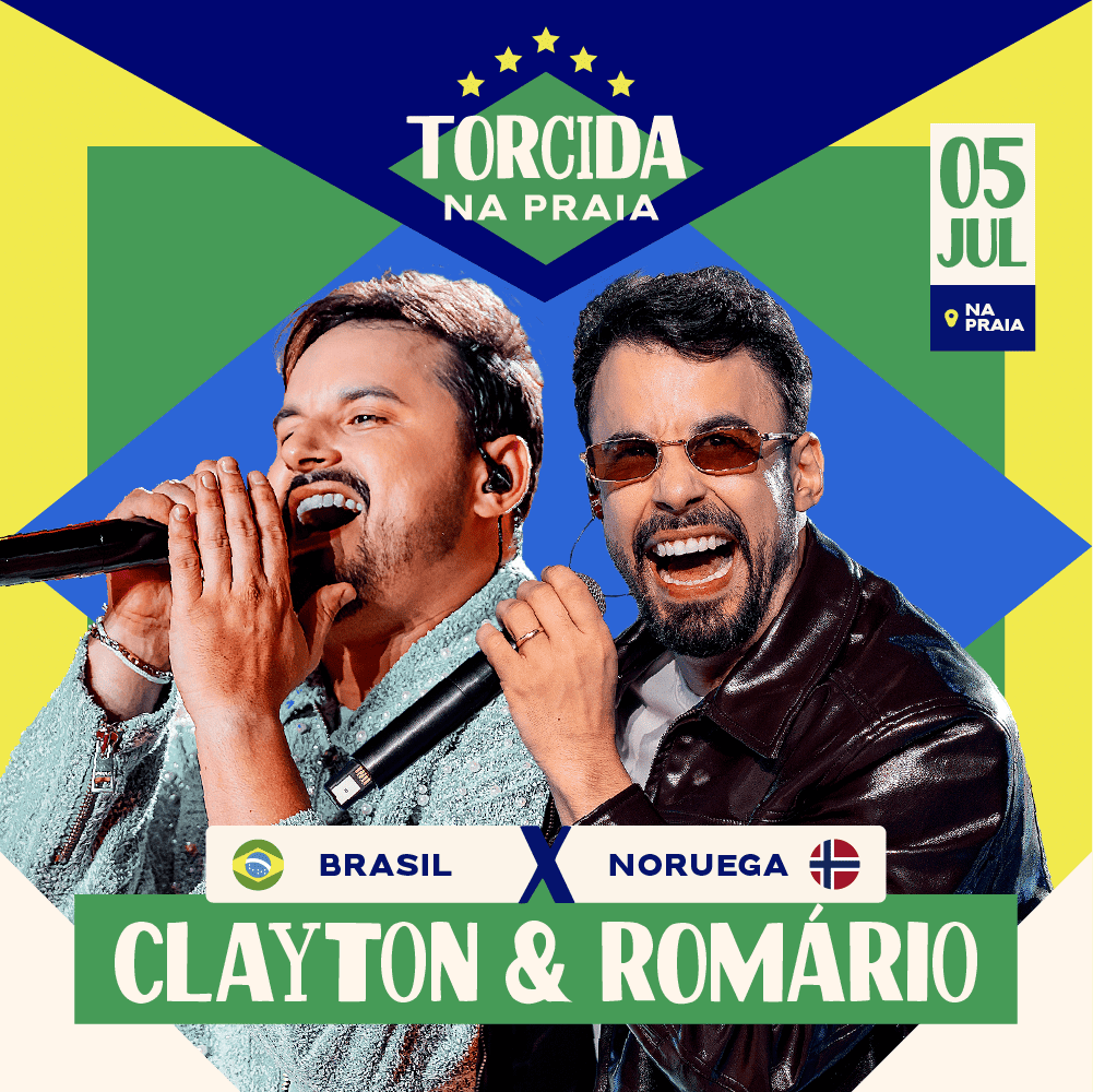 Torcida na Praia — Clayton & Romário 05 Jul